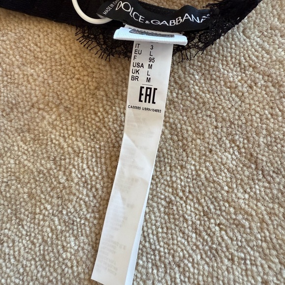 Dolce & Gabbana Black Lace Bralette, M, NWT - Picture 7 of 11